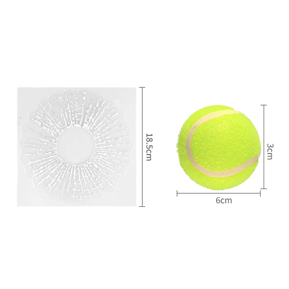 3D Tennisball-Unfall Aufkleber