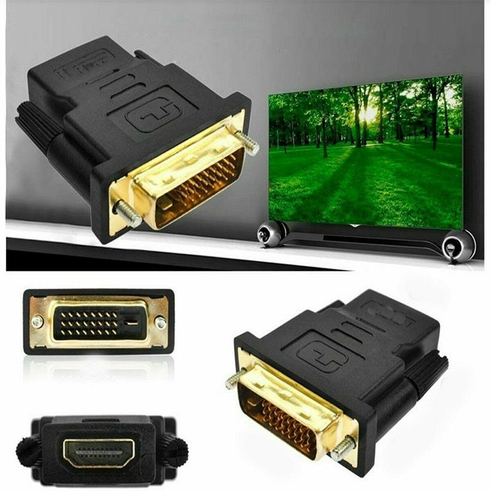 DVI zu HDMI Adapter / DVI 24+1 zu HDMI- Plug & Play / DVI Male to HDMI-compatible