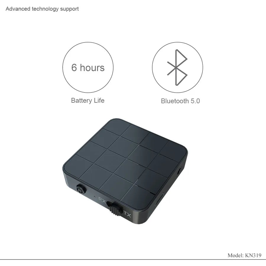 Bluetooth 5.0 Audio Receiver Transmitter 2-in-1 - 3,5mm Klinke