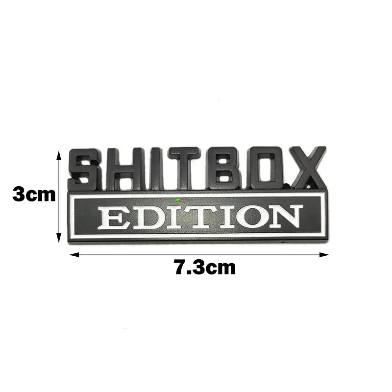 Premium 3D SHITBOX EDITION Emblem