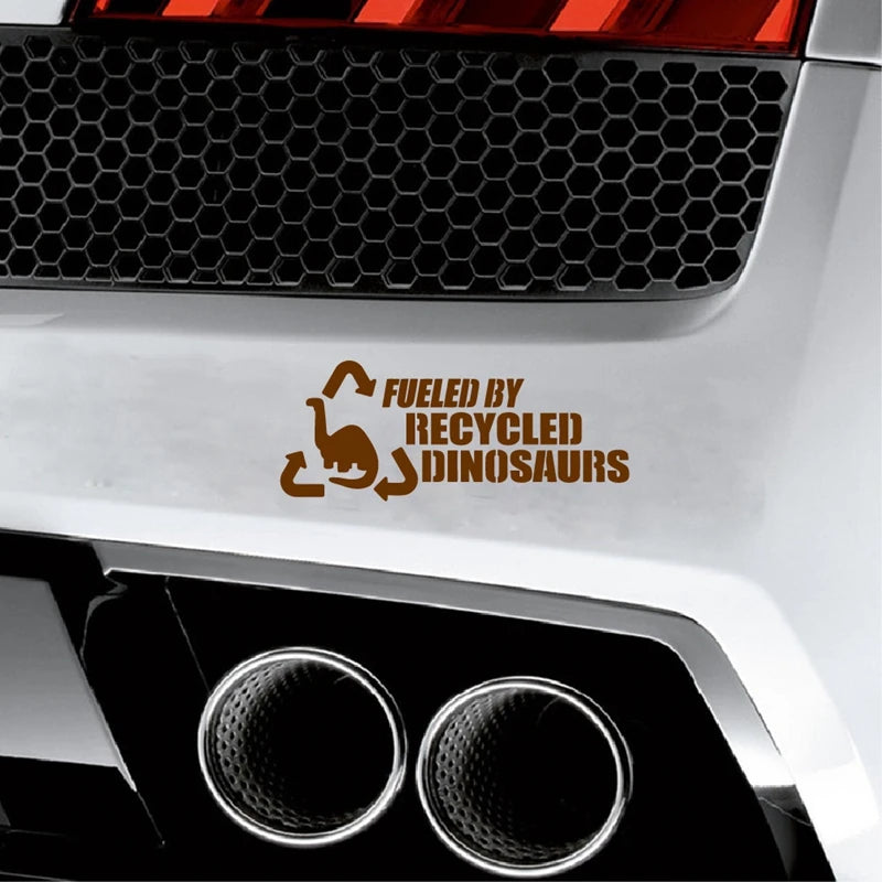 Fueled By Recycled Dinosaurs Auto Aufkleber - 19cmx8cm Vinyl Sticker