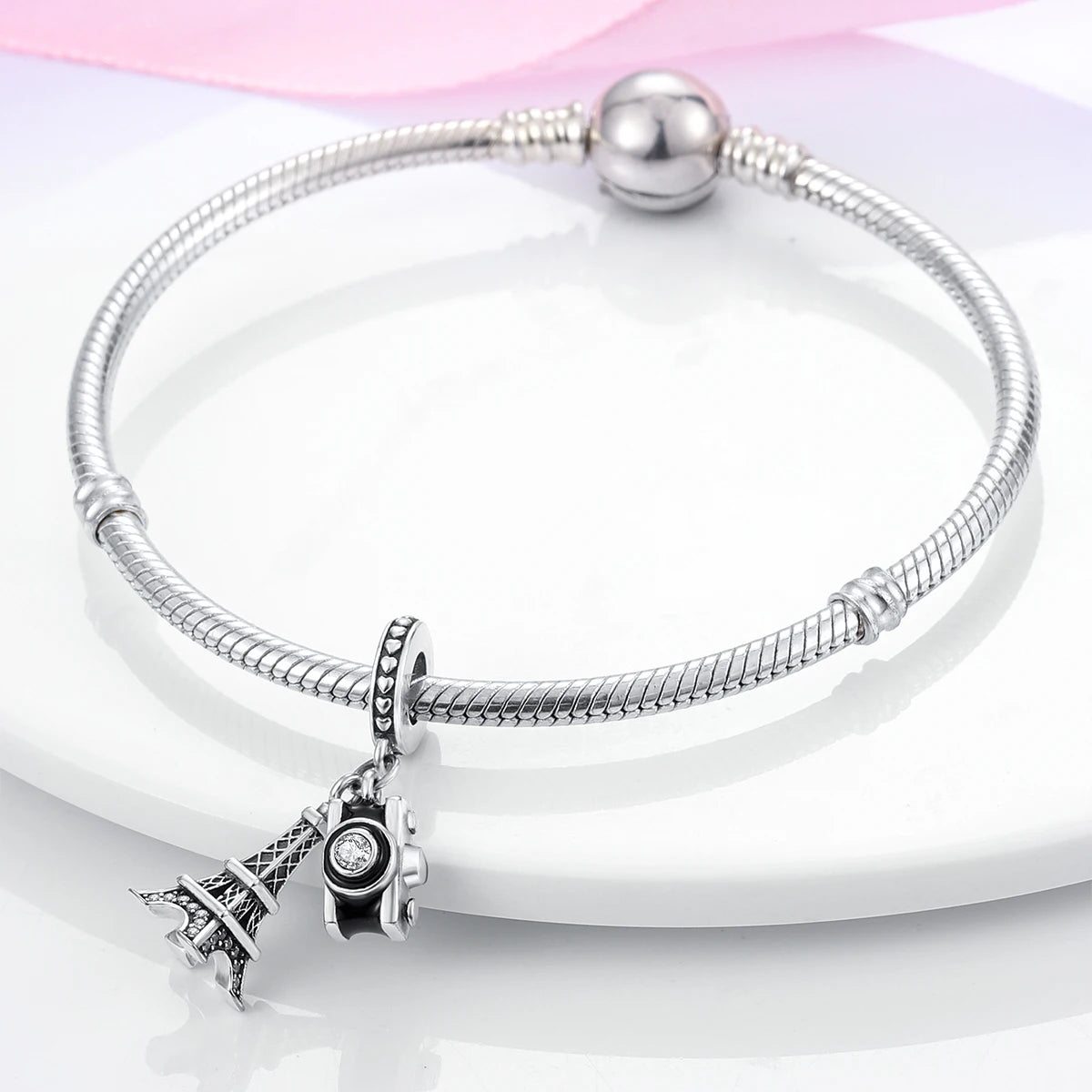 Silber Sunflower Glücksbringer für Pandora Armbänder