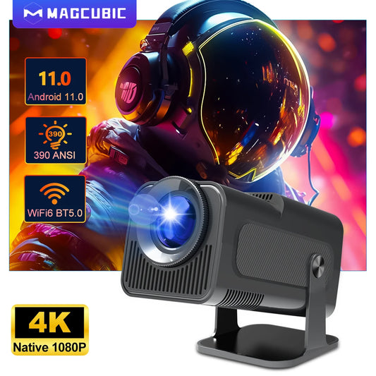 Magcubic 4K Android 11 Projektor 1080P 390ANSI Wifi6/BT5.0