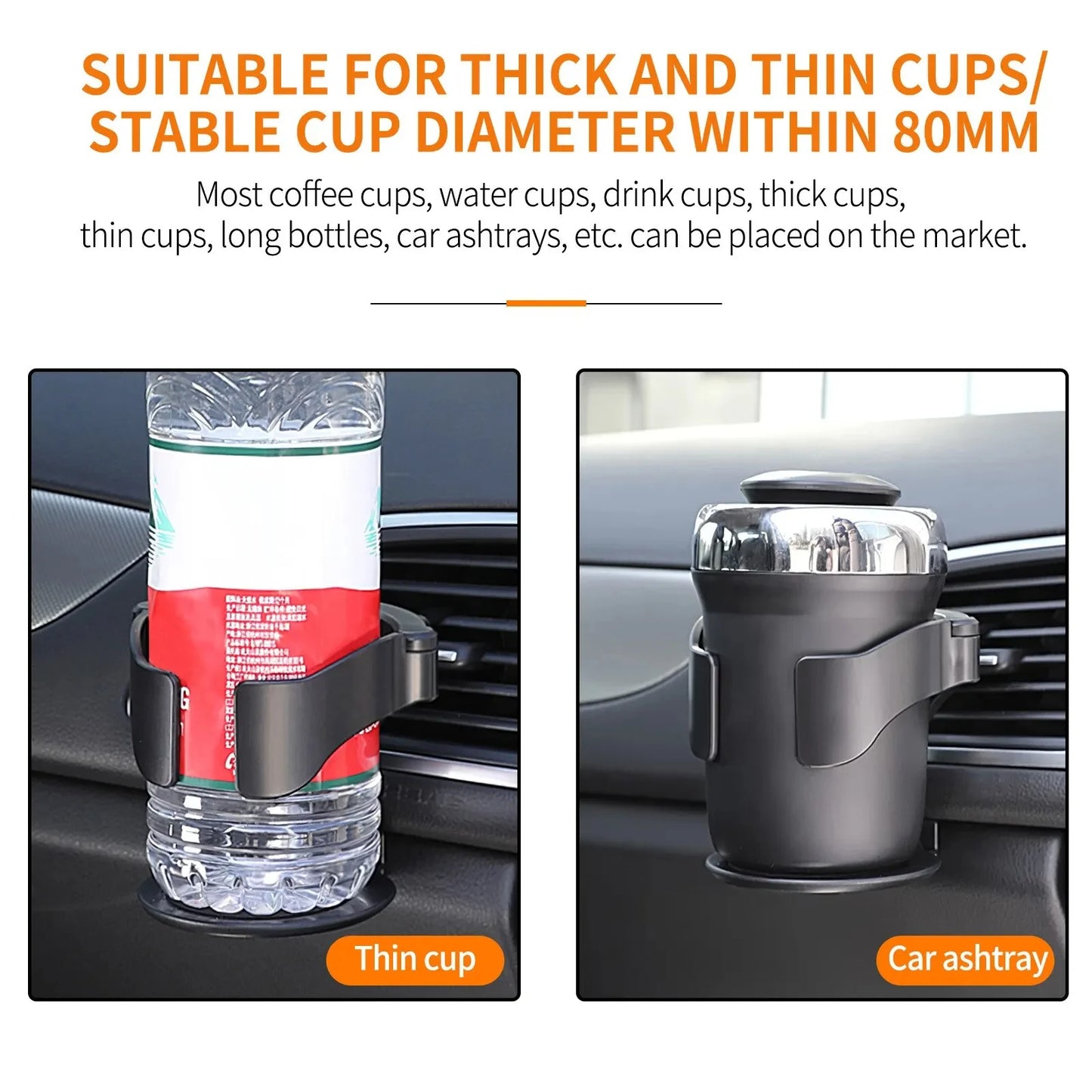 cup holder for water bottles &amp; ashtrays 