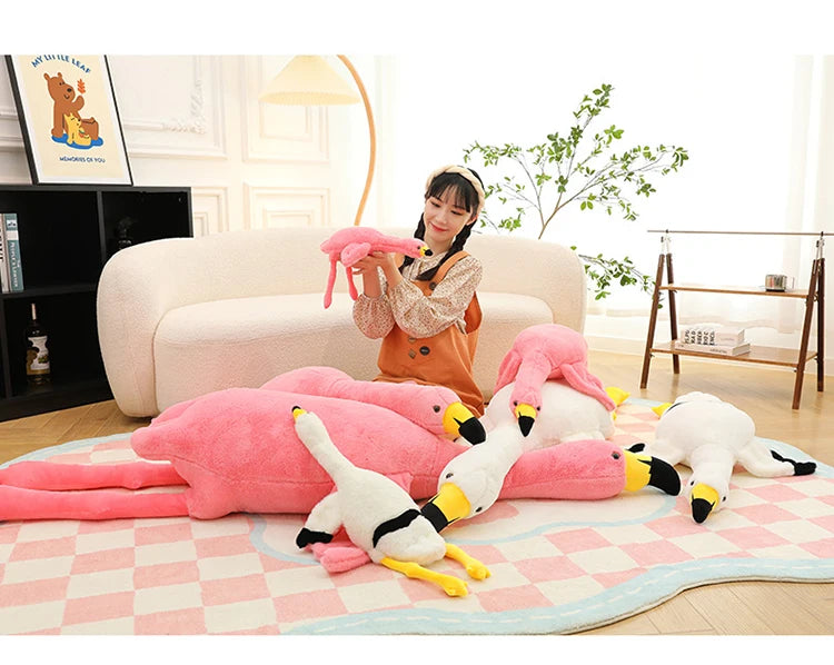 50cm-190cm Pinkes Flamingo Kuscheltier