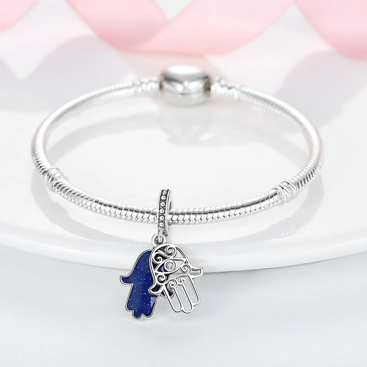 Silber Sunflower Glücksbringer für Pandora Armbänder