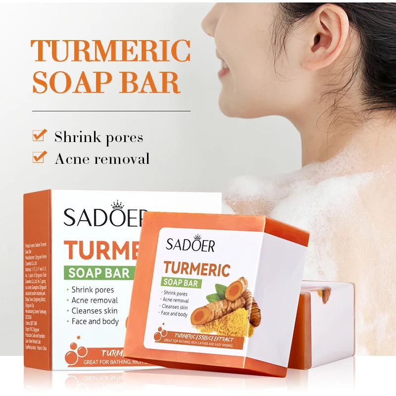 Herbal Turmeric Soap - Prevents dry skin, Moisturizing 