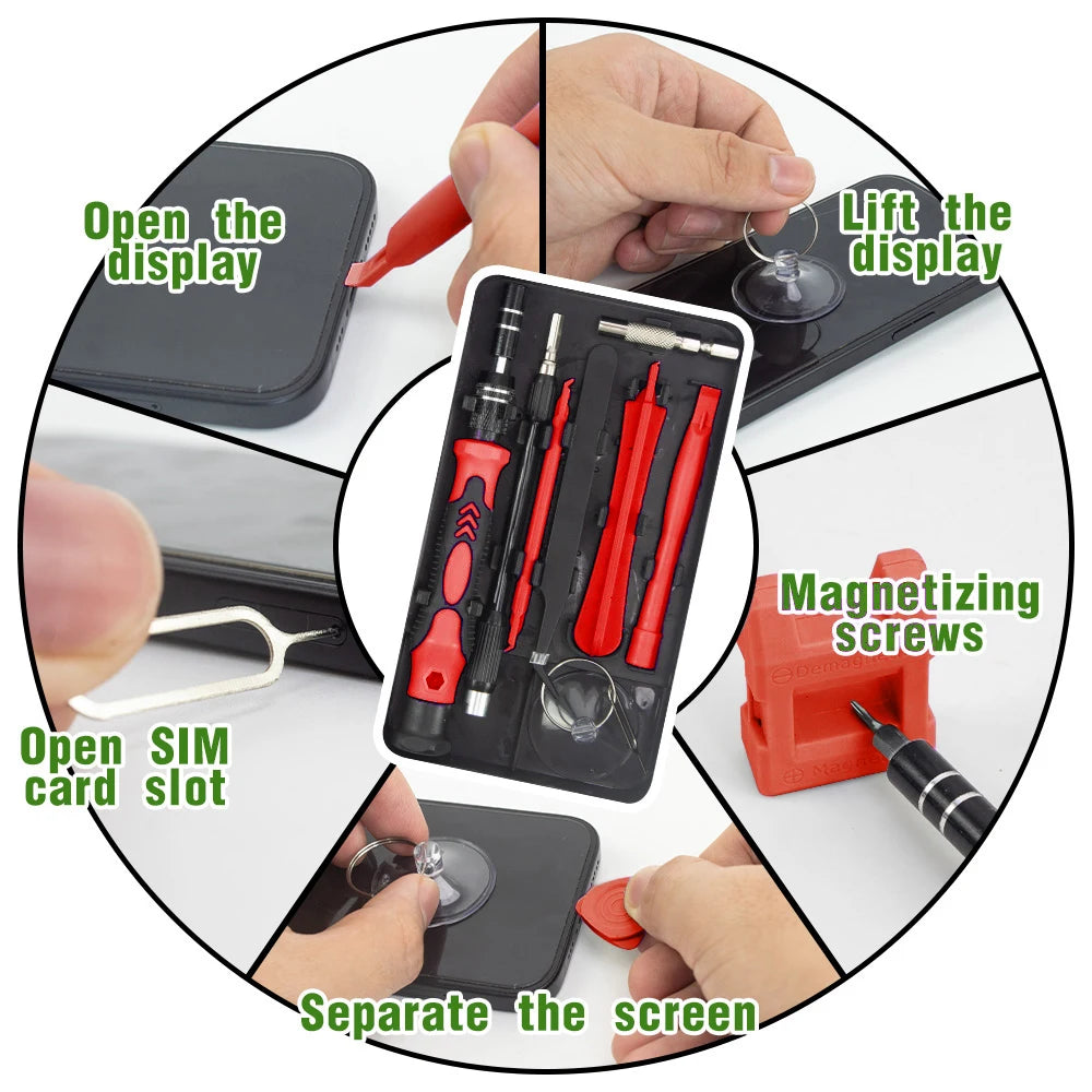 115-in-1 Präzisions-Schraubendreher-Set für Computer, Laptop, Smartphone, Reparaturwerkzeuge