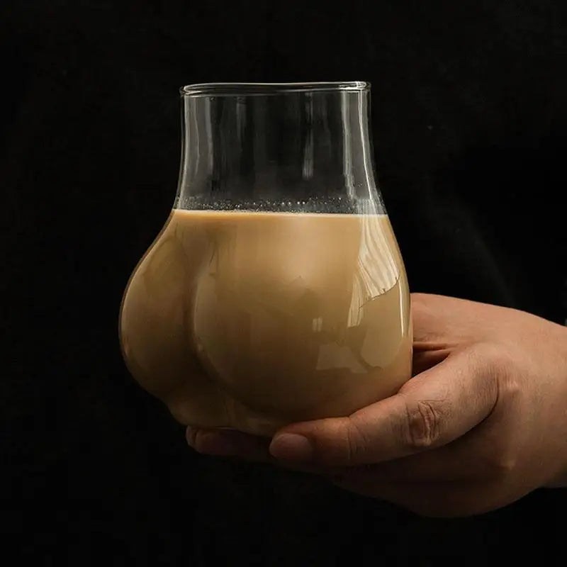 450ml Lustige Kaffeetasse Transparente Borosilikatglas Kaffeetasse Frauenkörper Arschtasse Milch Wasser Tasse für Erwachsene Geschenk