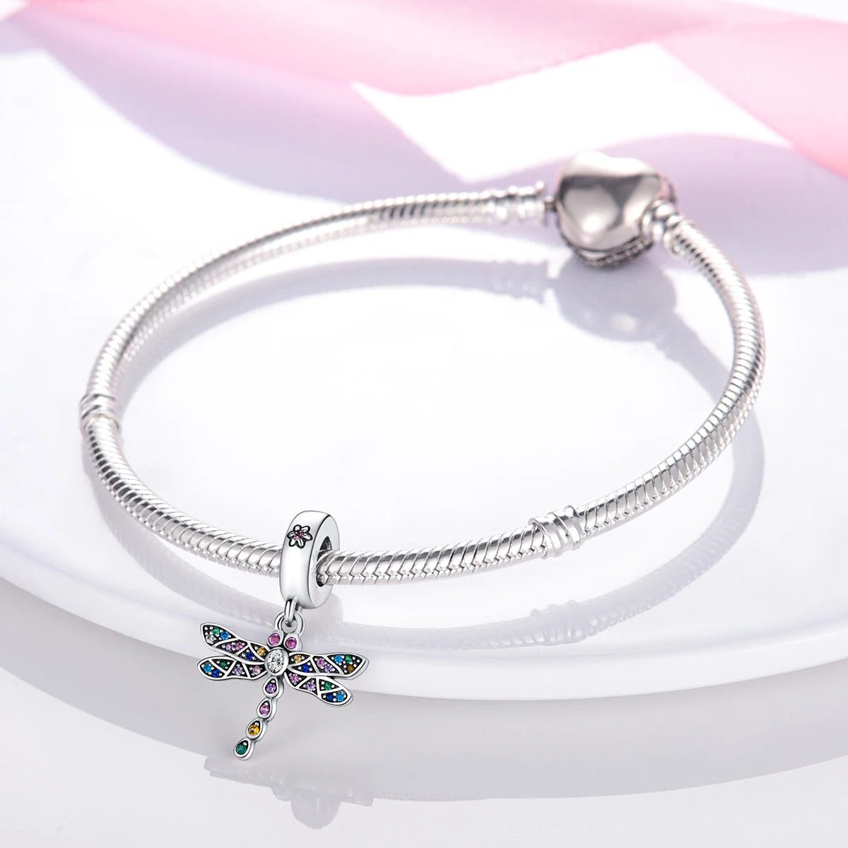 Silber Sunflower Glücksbringer für Pandora Armbänder