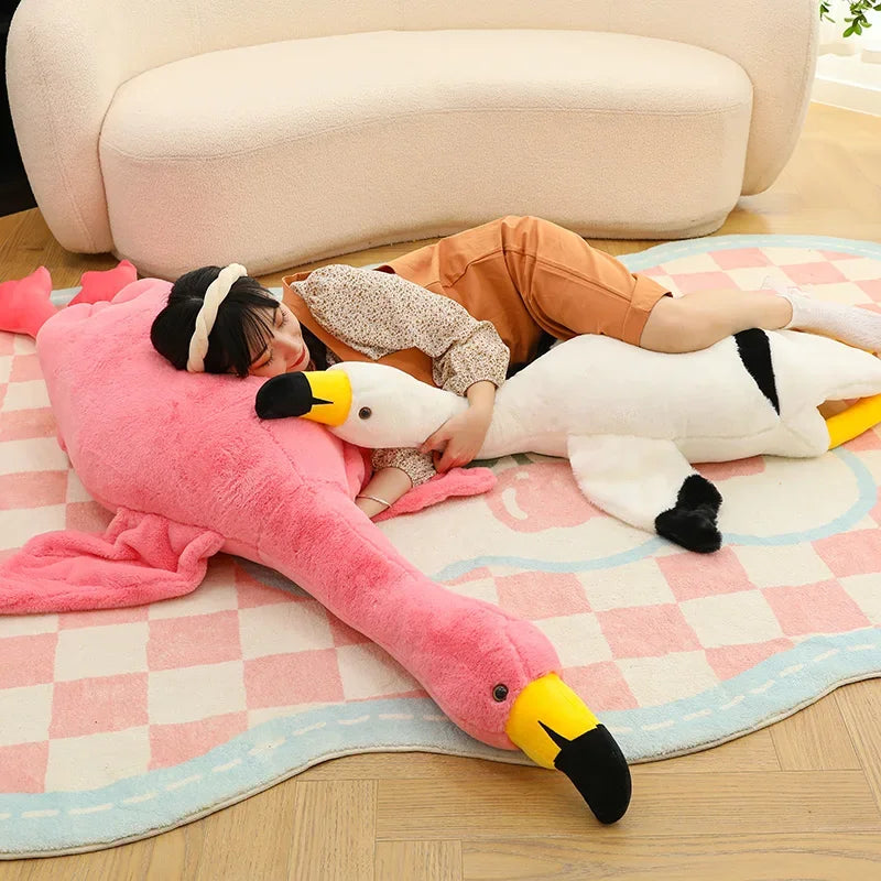 50cm-190cm Pinkes Flamingo Kuscheltier