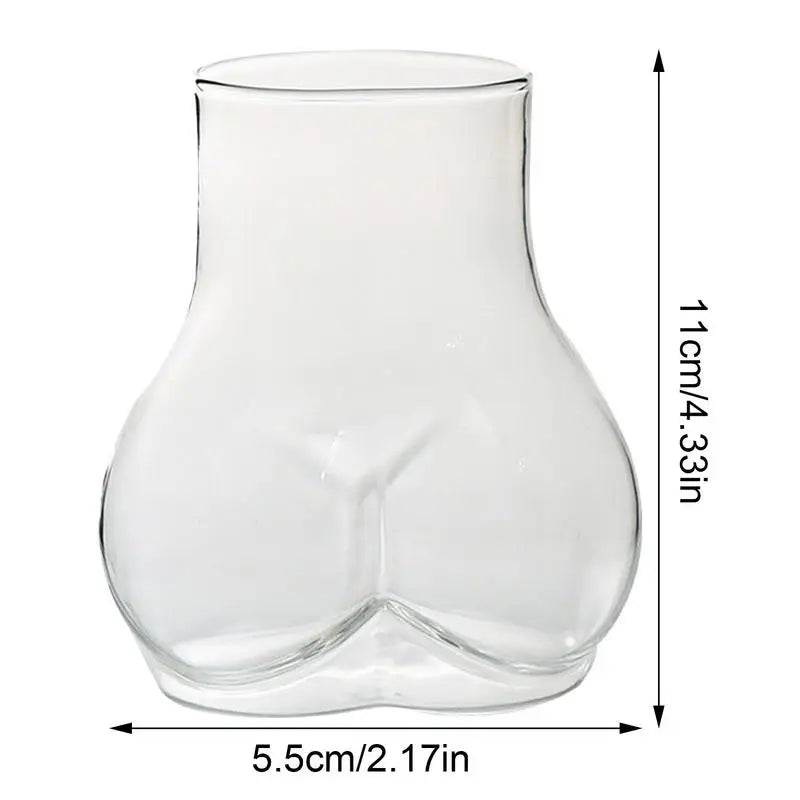 450ml Lustige Kaffeetasse Transparente Borosilikatglas Kaffeetasse Frauenkörper Arschtasse Milch Wasser Tasse für Erwachsene Geschenk