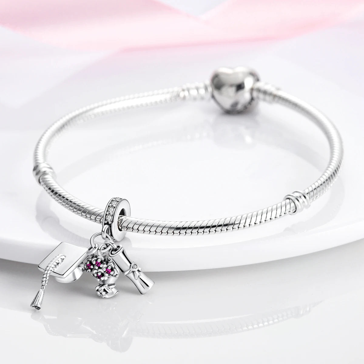 Silber Sunflower Glücksbringer für Pandora Armbänder