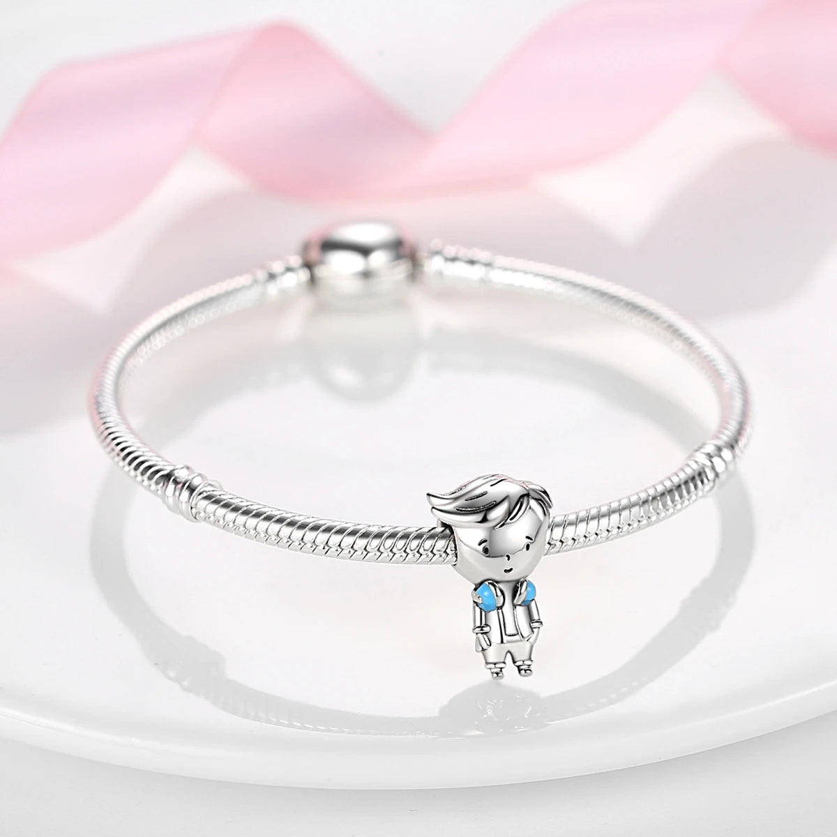 Silber Sunflower Glücksbringer für Pandora Armbänder