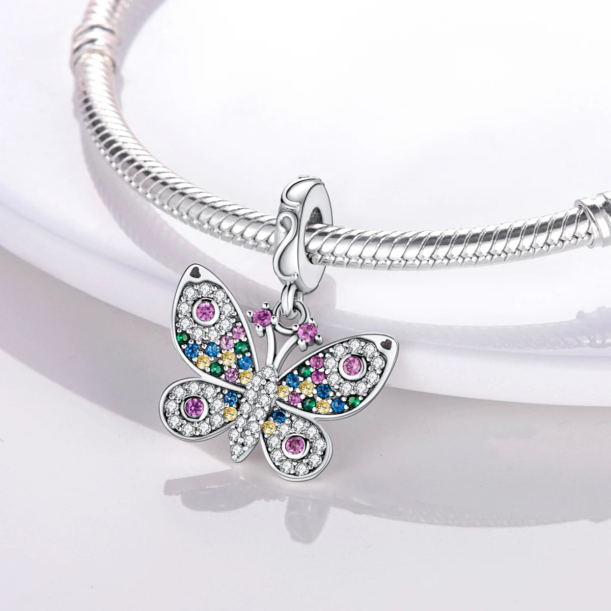 Silber Sunflower Glücksbringer für Pandora Armbänder