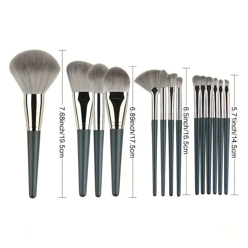 14-teiliges Makeup Pinsel Set - Profi Beauty Tools