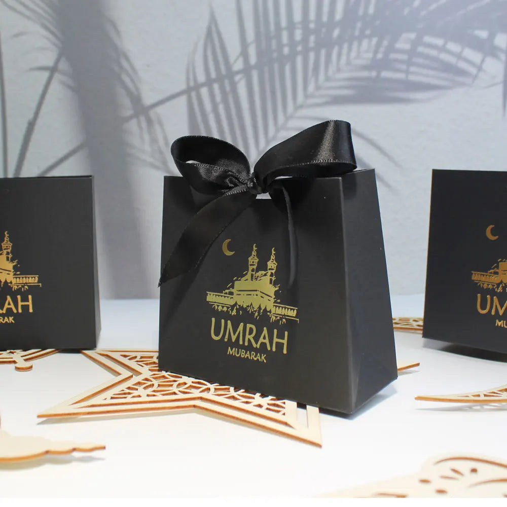 Elegante Umrah Mubarak Schokoladen Geschenkbox für muslimische Feierlichkeiten