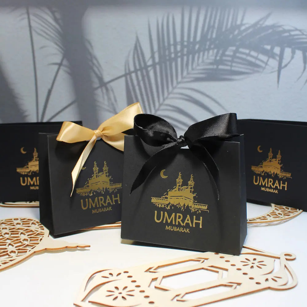 Elegante Umrah Mubarak Schokoladen Geschenkbox für muslimische Feierlichkeiten