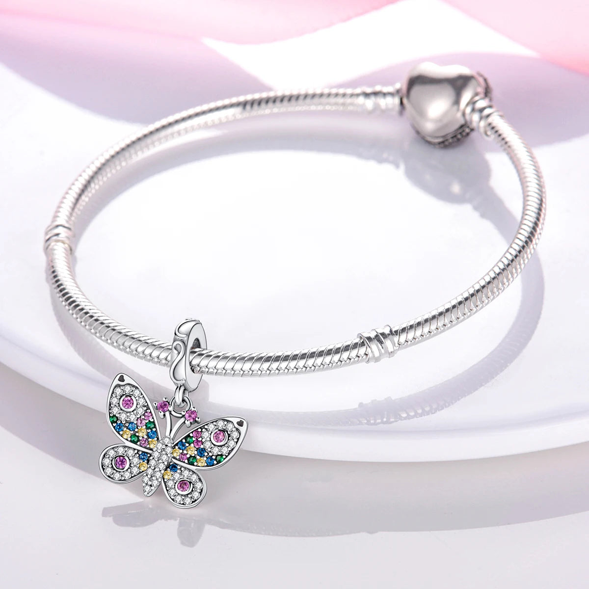 Silber Sunflower Glücksbringer für Pandora Armbänder