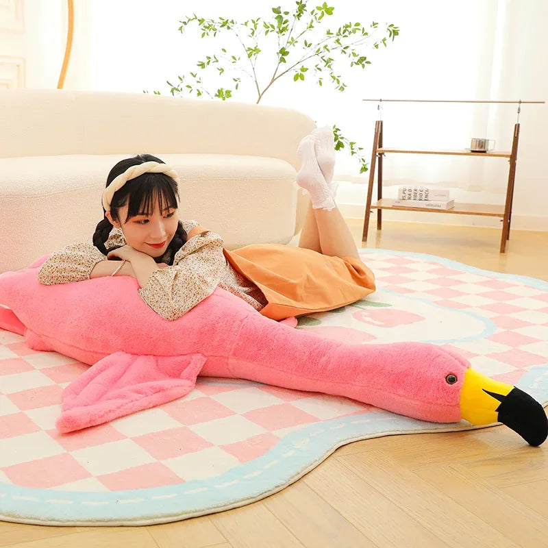 50cm-190cm Pinkes Flamingo Kuscheltier