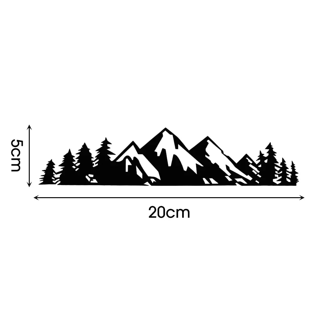 Aufkleber Wald - Schnee - Berg