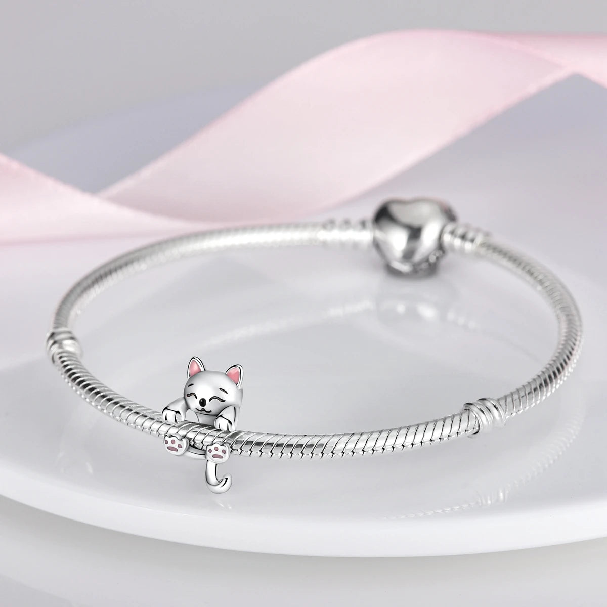 Silber Sunflower Glücksbringer für Pandora Armbänder