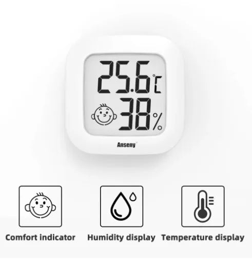 LCD Digitales Thermo-/Hygrometer - Temperatur/Luftfeuchtigkeits Messgerät