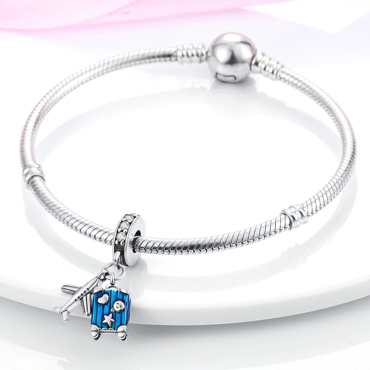 Silber Sunflower Glücksbringer für Pandora Armbänder