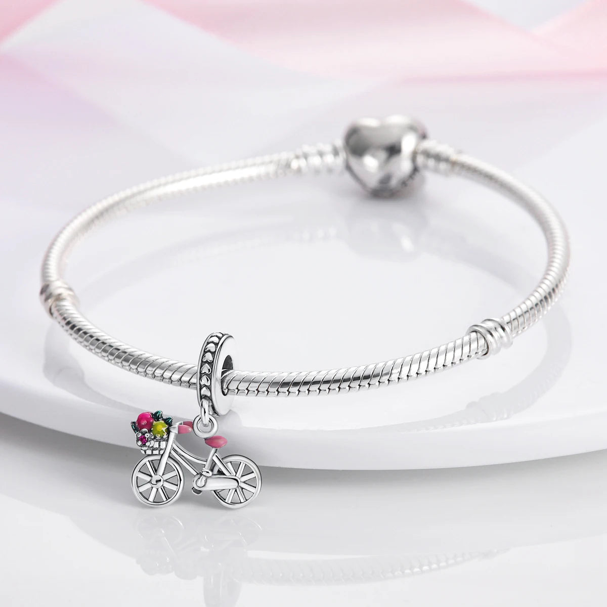 Silber Sunflower Glücksbringer für Pandora Armbänder