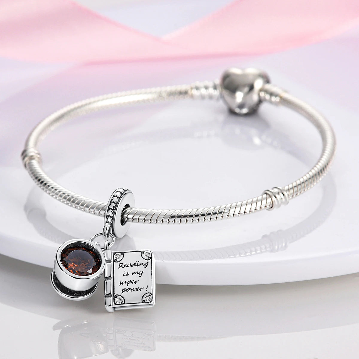 Silber Sunflower Glücksbringer für Pandora Armbänder