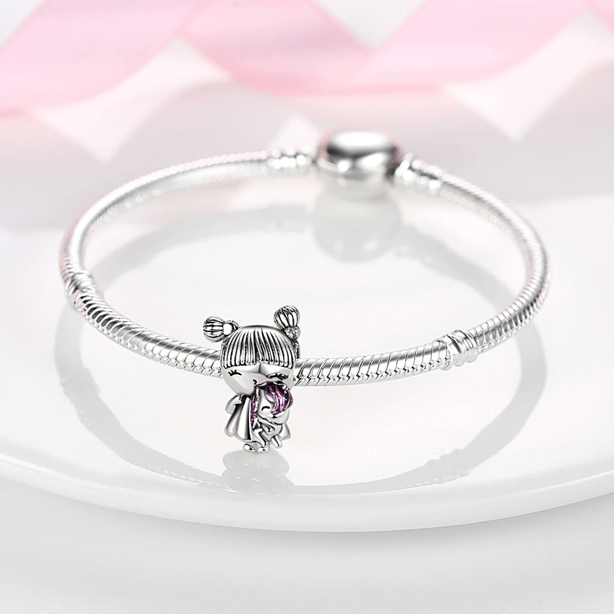 Silber Sunflower Glücksbringer für Pandora Armbänder