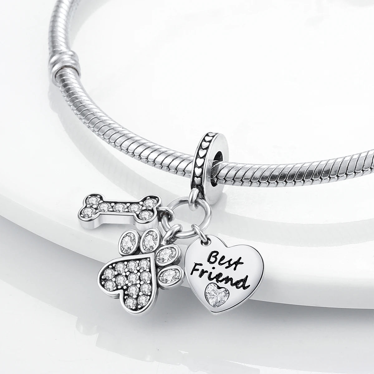 Silber Sunflower Glücksbringer für Pandora Armbänder