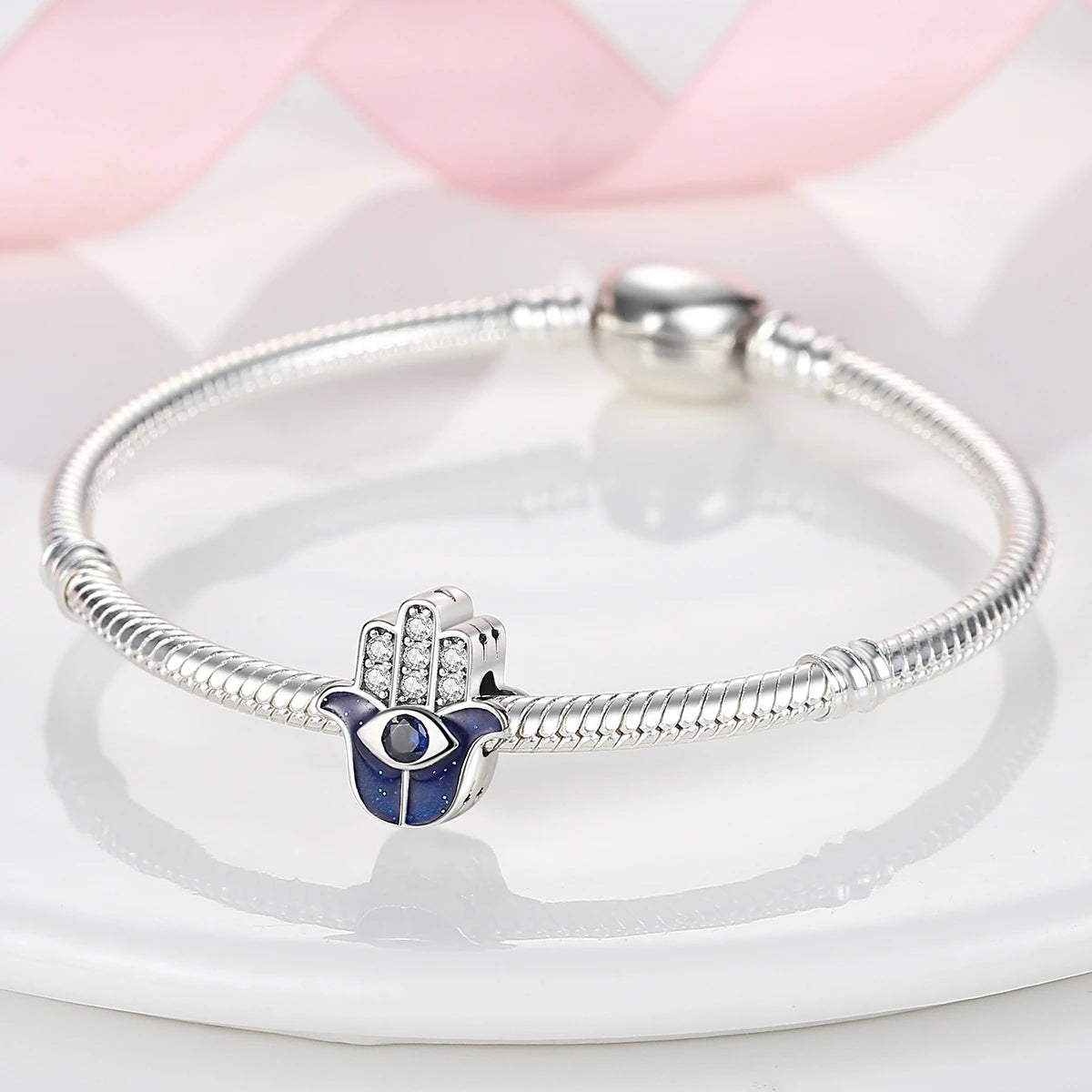 Silber Sunflower Glücksbringer für Pandora Armbänder